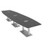 Skutchi Designs 45 in W, 165.75 in L, 29 in H, Engineered Wood Top, Grey HAR-BOT-46x168-DOU-ELEC-ASIANNIGHT - alternate 1